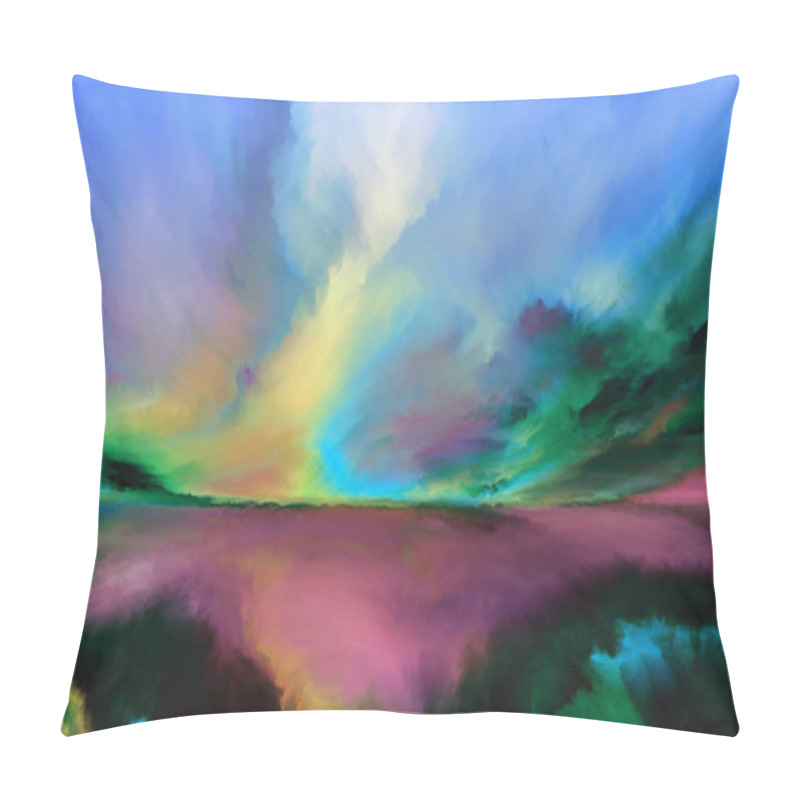 Personality  Perspectives Of Abstract Landscape Pillow Covers