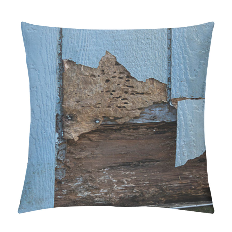 Personality  Siding With Termite And Weather Damage Spinters Wood Pillow Covers