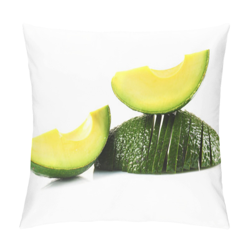 Personality  Avocado Slices On White Pillow Covers