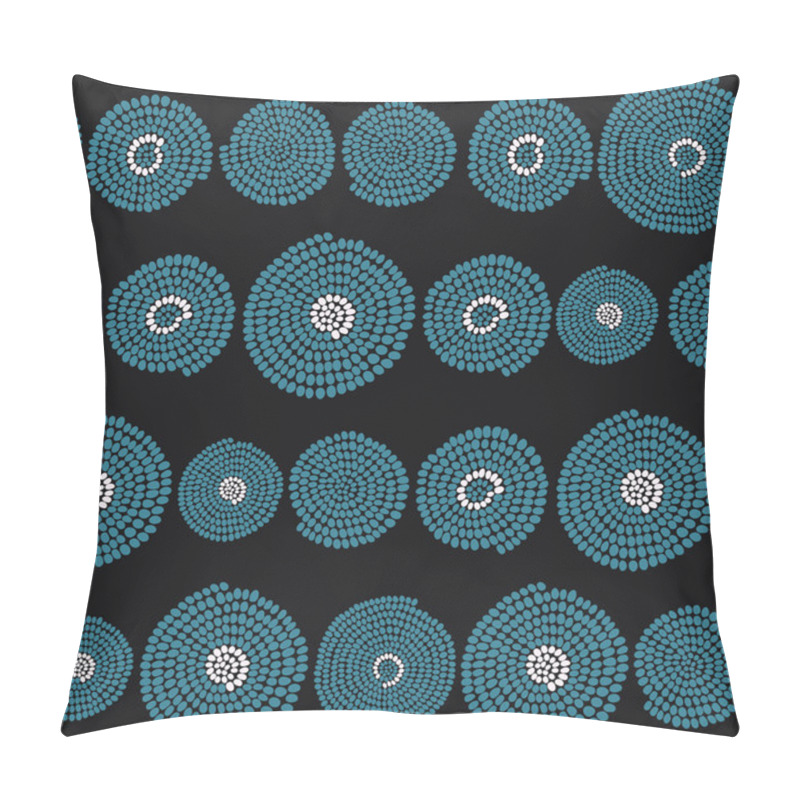 Personality  Traditional African Ornament With Swirls. Seamless Vector Patter Pillow Covers