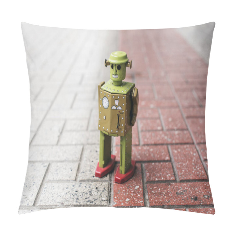 Personality  Retro Tin Robot Toy Pillow Covers