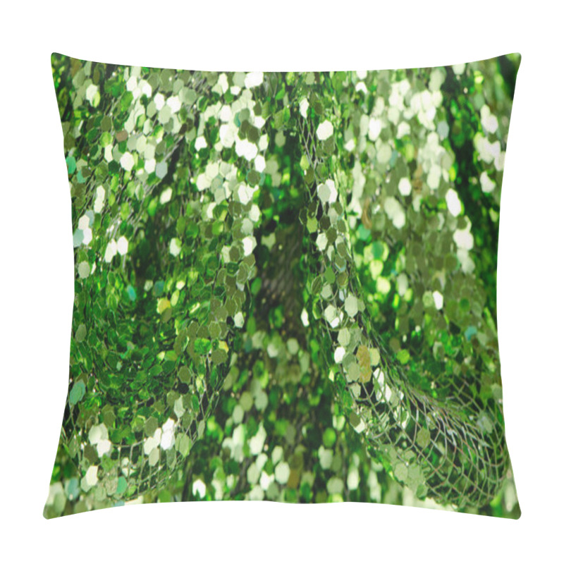 Personality  Green Sequins Pillow Covers