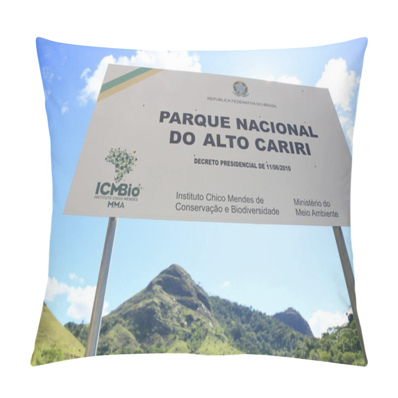 Personality  Guaratinga, Bahia, Brazil - March 10, 2023: View Of The Alto Cariri National Park In The Rural Area Of The Municipality Of Guaratinga. Pillow Covers