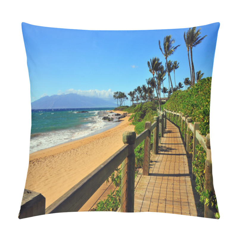 Personality  Wailea Beach Pathway, Maui Hawaii Pillow Covers