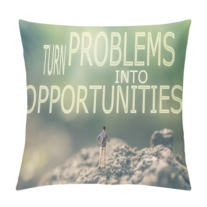 Personality  Turn Problems Into Opportunities Pillow Covers