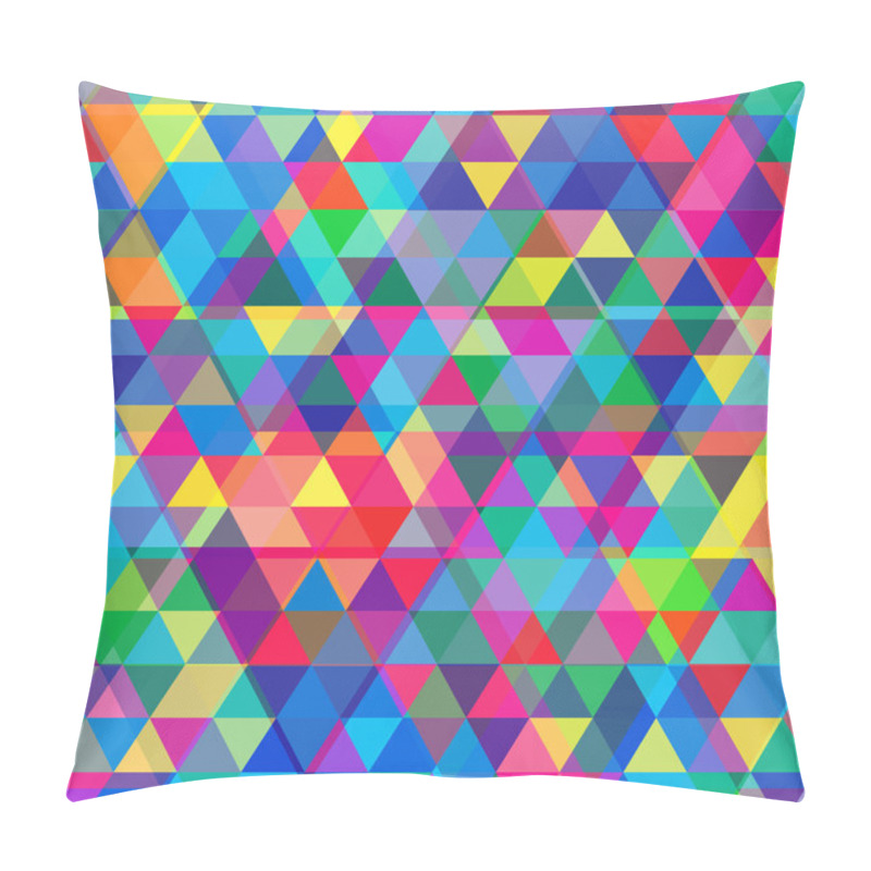 Personality  Abstract Background Made Of Triangles. Pillow Covers