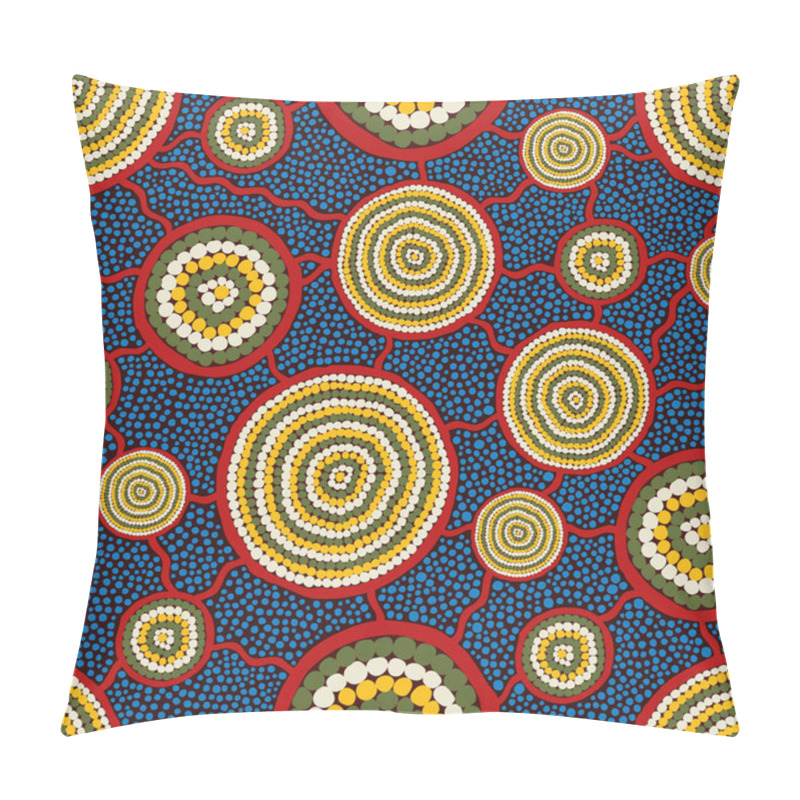 Personality  Beautiful Indigenous Seamless Pattern Based In Universe With Galaxies Form.  Pillow Covers