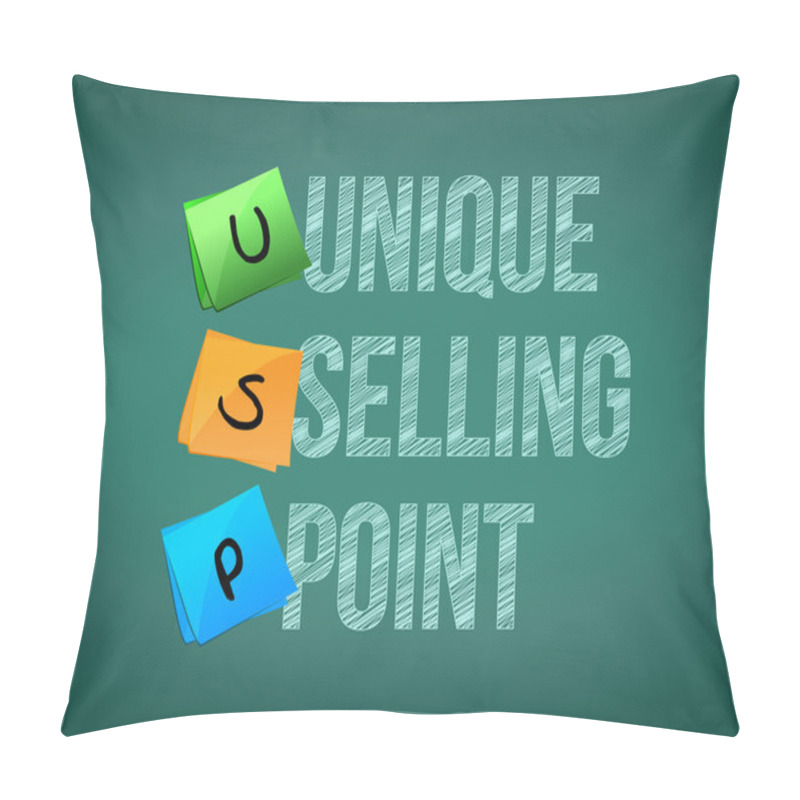 Personality  Unique Selling Point Concept Illustration Design Pillow Covers