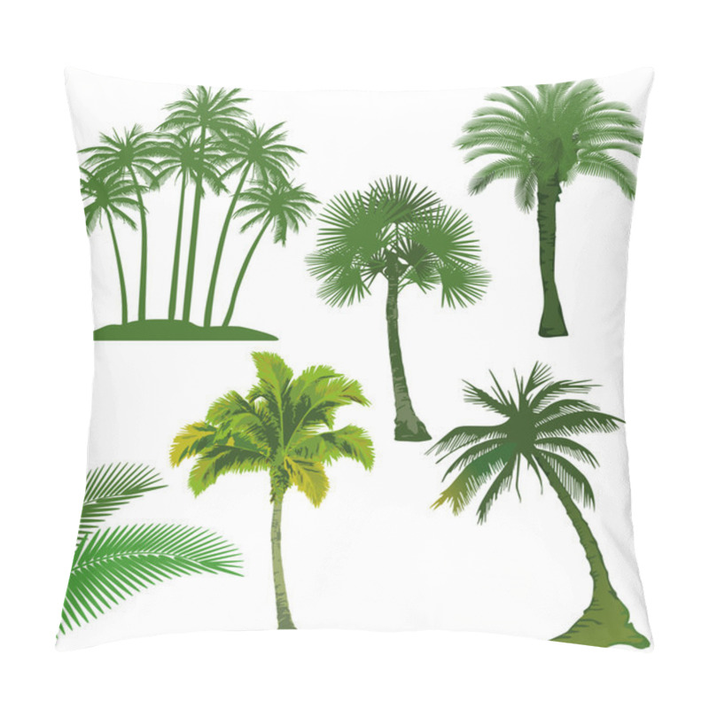 Personality  Set Of Palm Tree Pillow Covers