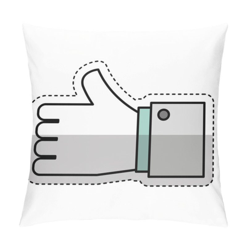 Personality  Hand Human Like Icon Pillow Covers