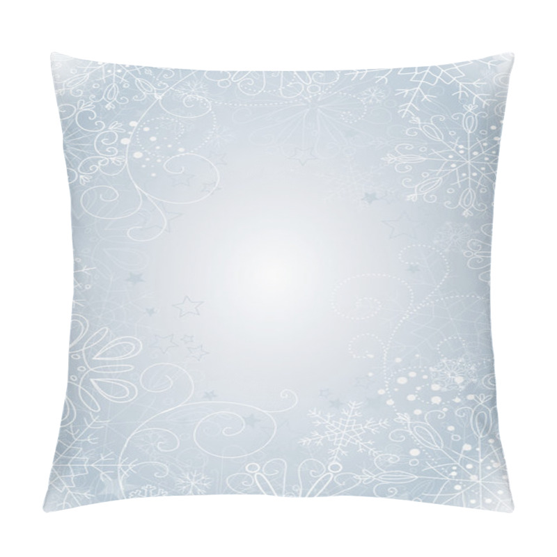 Personality  Silver Christmas Background Pillow Covers