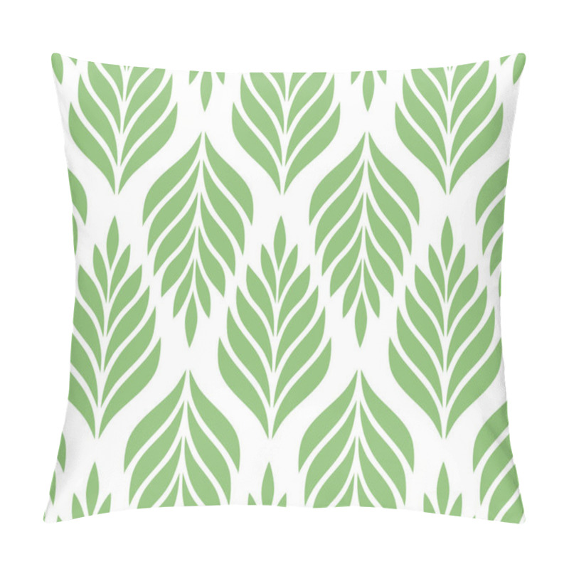 Personality  Vector Geometric Seamless Pattern. Modern Stylish Floral Background With Leaves. EPS 10 Pillow Covers