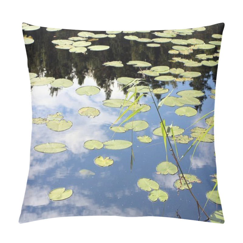 Personality  Morning Trees Reflected On Lake Pillow Covers