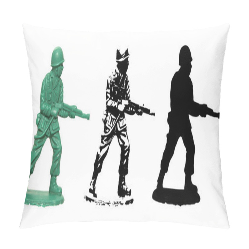 Personality  Plastic Toy Soldier Vector Pillow Covers