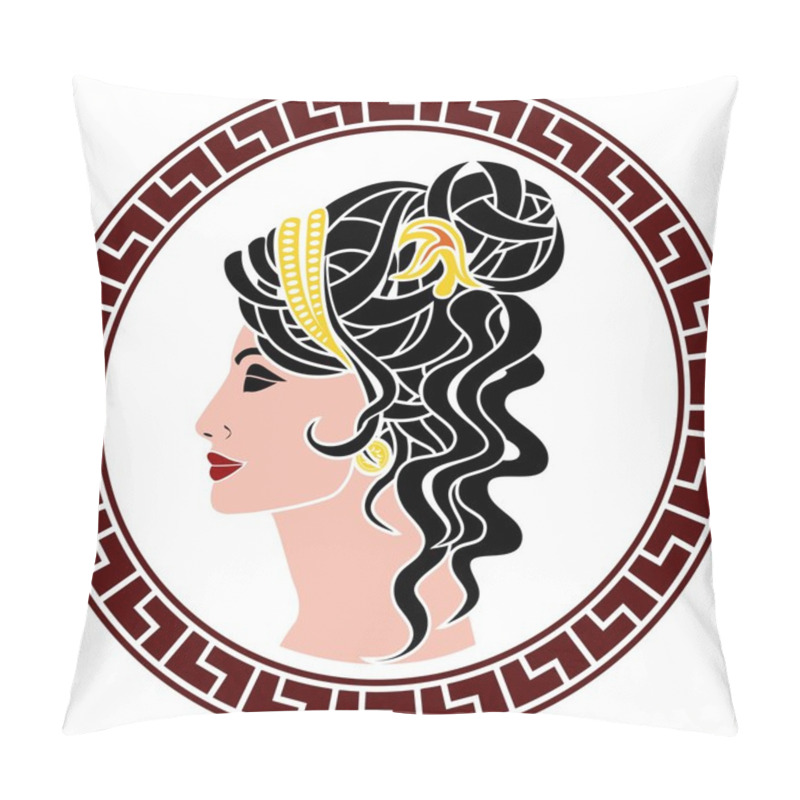 Personality  Stencil Of Aristocrat Woman Pillow Covers