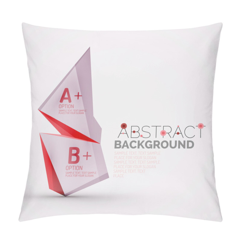 Personality  Geometric Shapes With Sample Text. Abstract Template Pillow Covers