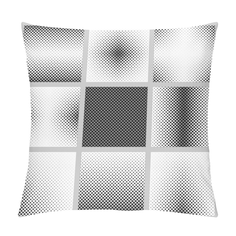 Personality  Set Of Nine Rounded Square Pattern Designs Pillow Covers