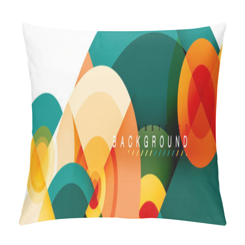 Personality  Flying Circles Geometric Abstract Background Pillow Covers