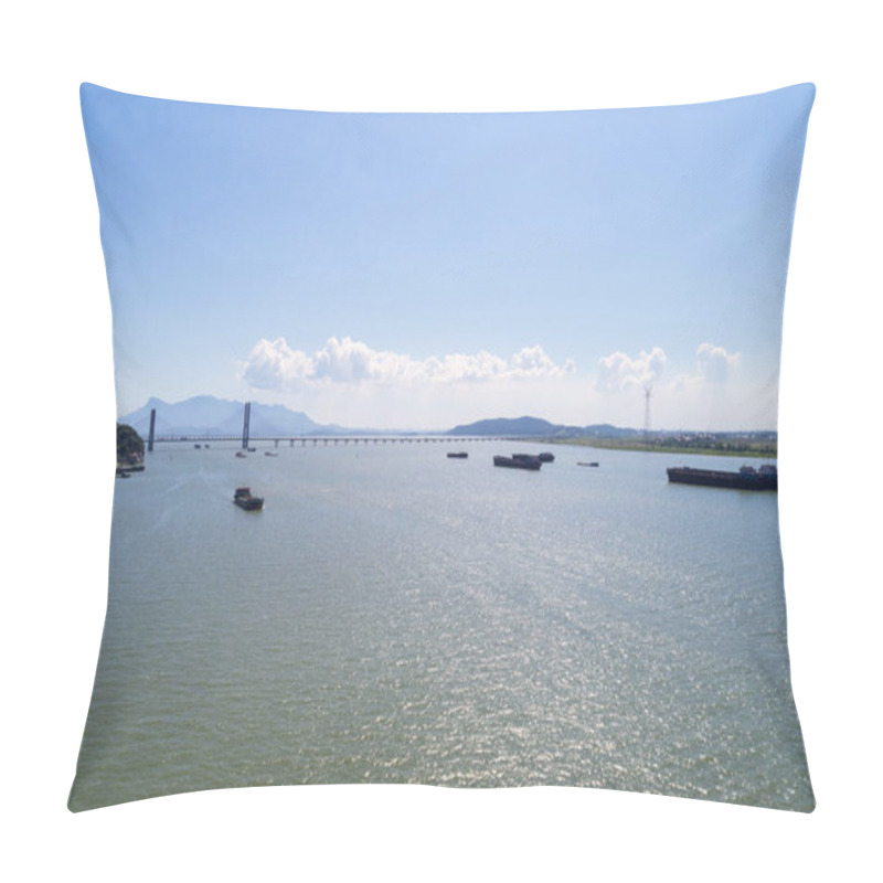 Personality  China Poyang Lake Landscape, Chinese Largest Freshwater Lake Pillow Covers