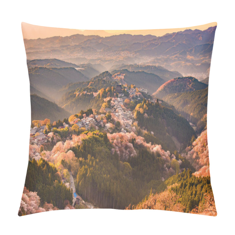 Personality  Yoshinoyama, Japan In Spring Pillow Covers