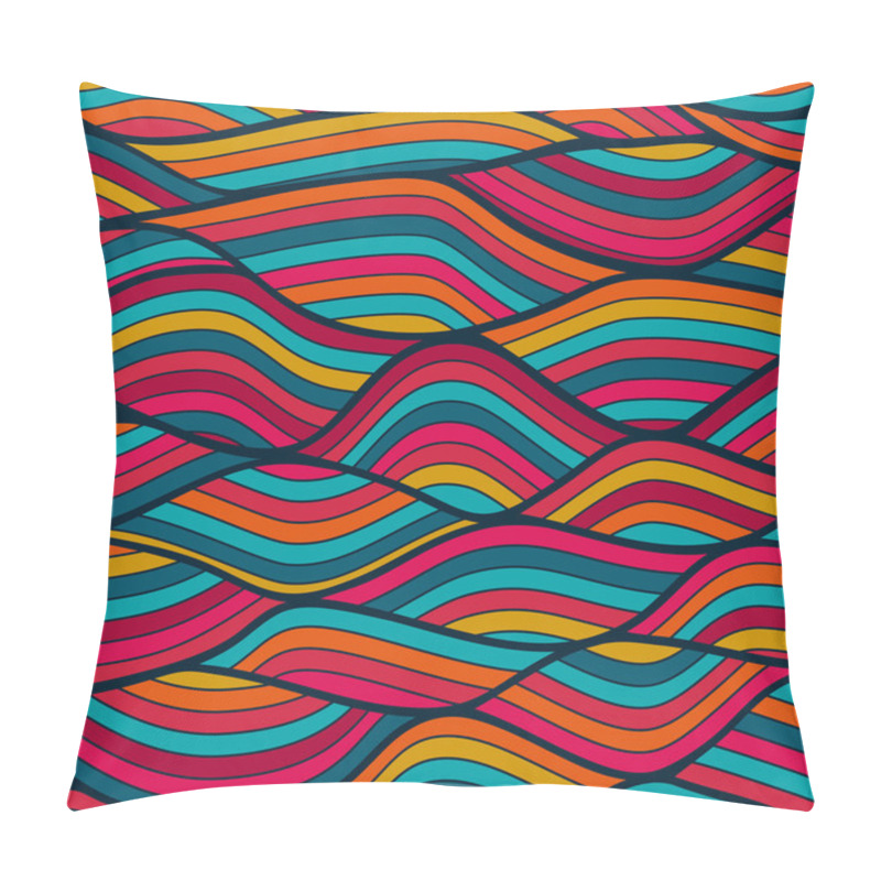 Personality  Bright Waves Pattern Pillow Covers