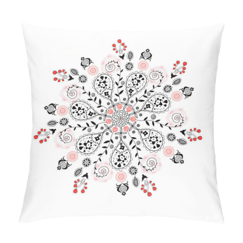 Personality  Floral Circular Pattern Pillow Covers