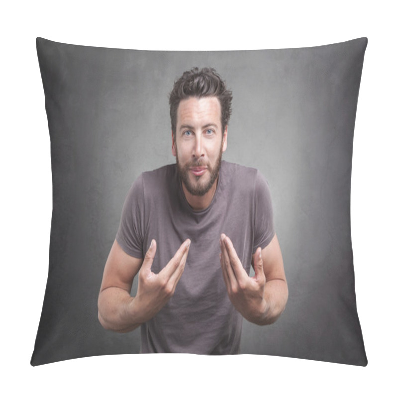 Personality  Surprised Adult Asking You Mean Me? Pillow Covers