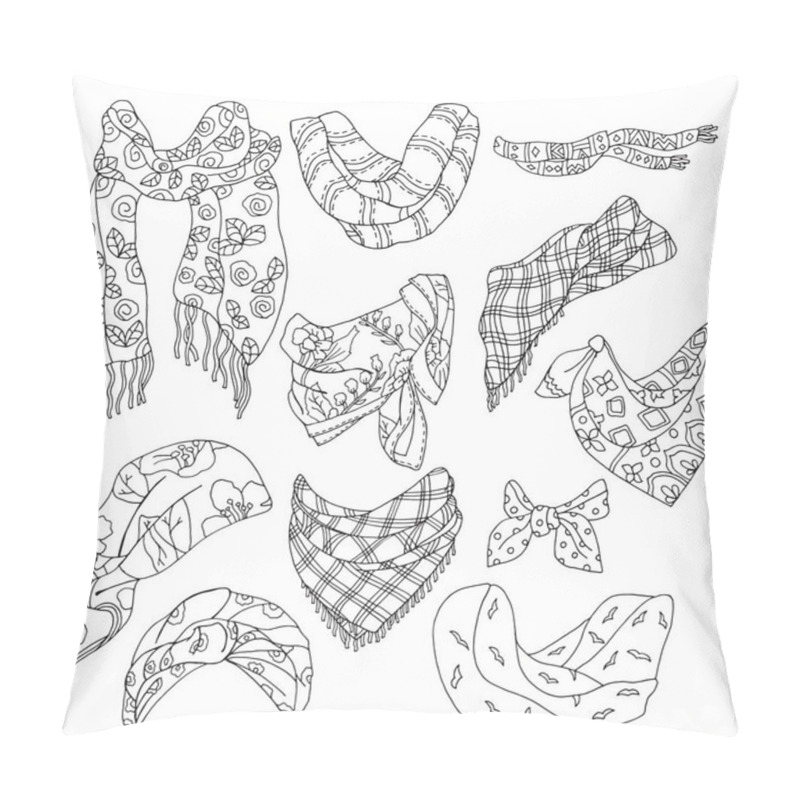 Personality   Hand-drawn Summer Scarves Pillow Covers