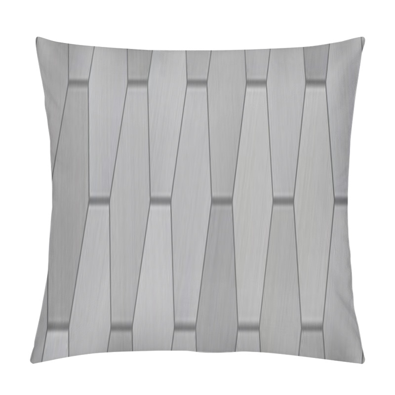 Personality  Hexagonal Aluminum Panoramic Metal Background (Letterbox Format) Pillow Covers