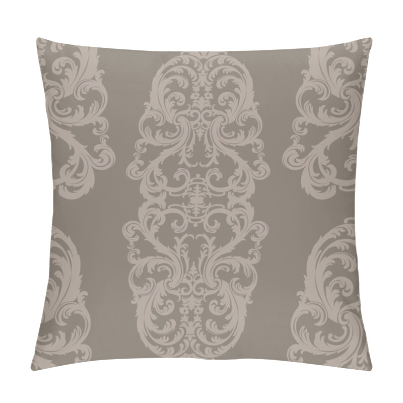 Personality  Vector Royal Floral Damask Baroque Ornament Pattern Element Pillow Covers