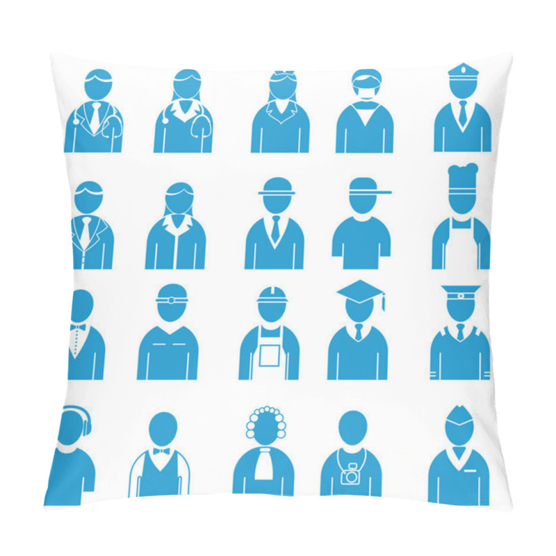 Personality  Set Of Professional People Pillow Covers