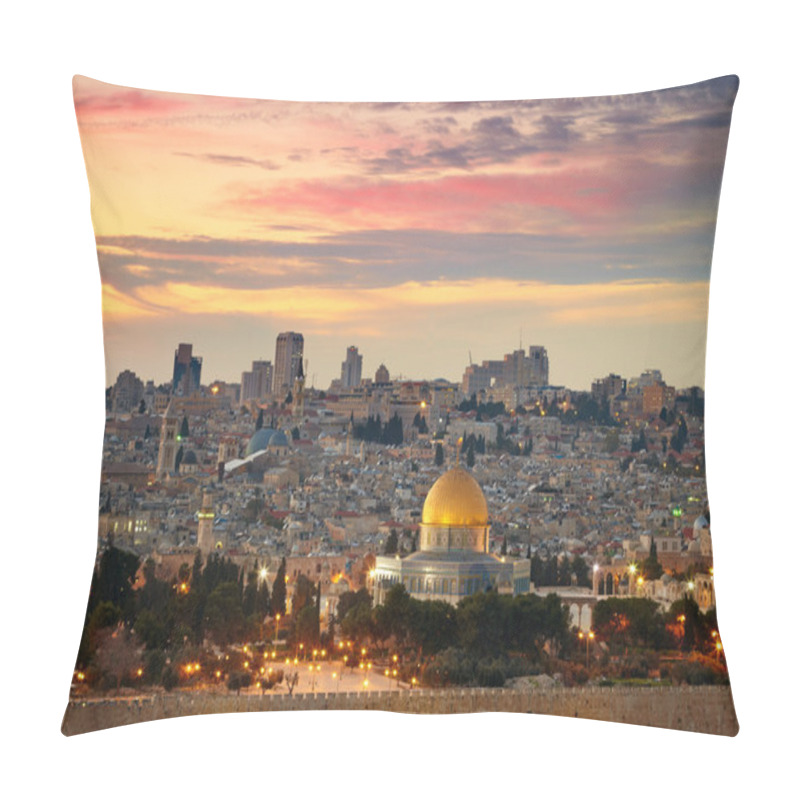 Personality  View To Jerusalem Old City. Israel Pillow Covers