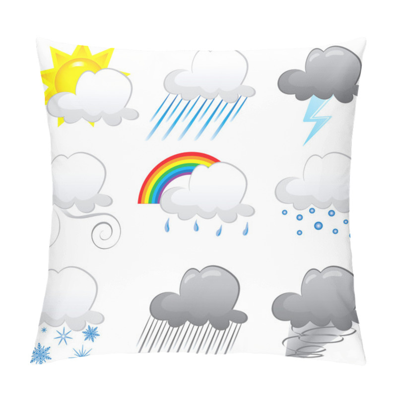 Personality  Cloud Icons Pillow Covers