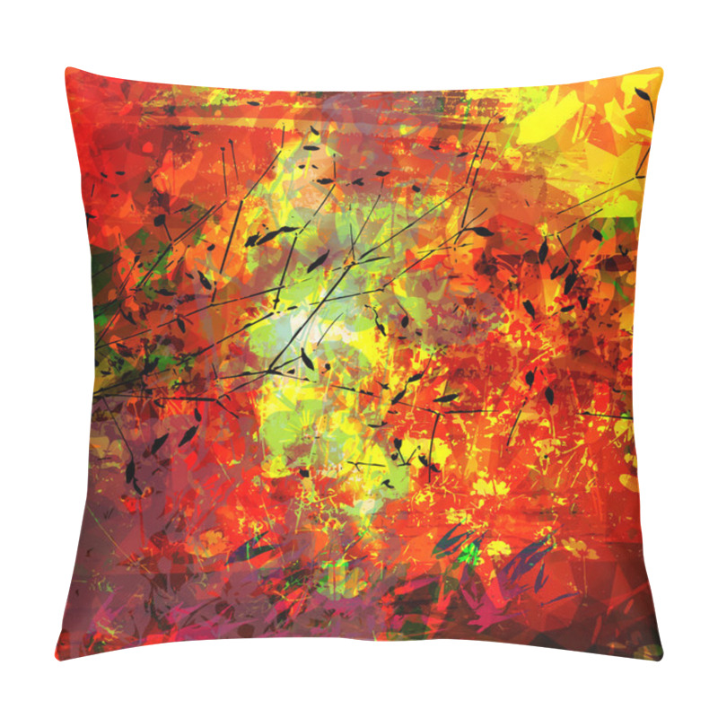 Personality  Floral Abstract Grunge Background Pillow Covers