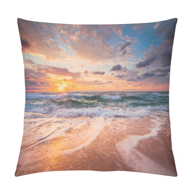 Personality  Beautiful Cloudscape Over The Sea, Sunrise Sho Pillow Covers