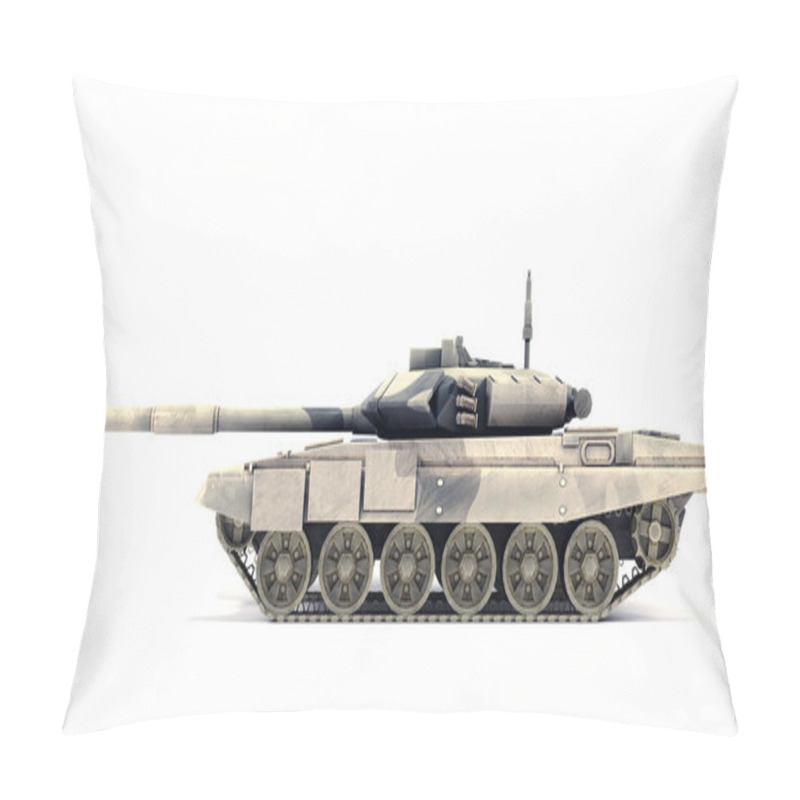 Personality  T-90 Main Battle Tank, Isolated On White Background Pillow Covers