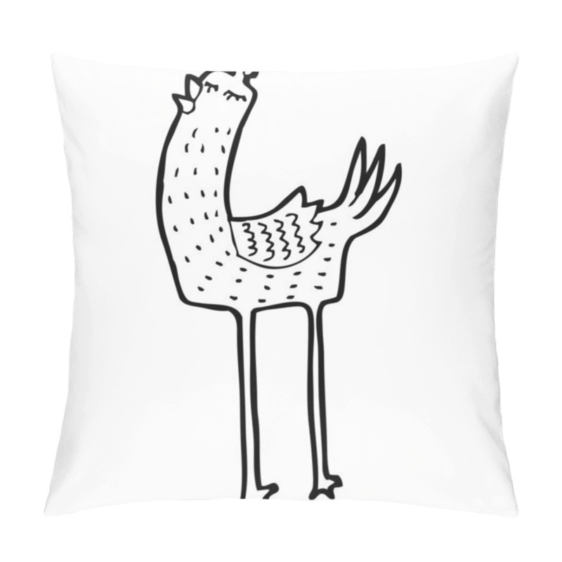 Personality  Odd Singing Bird Cartoon Pillow Covers