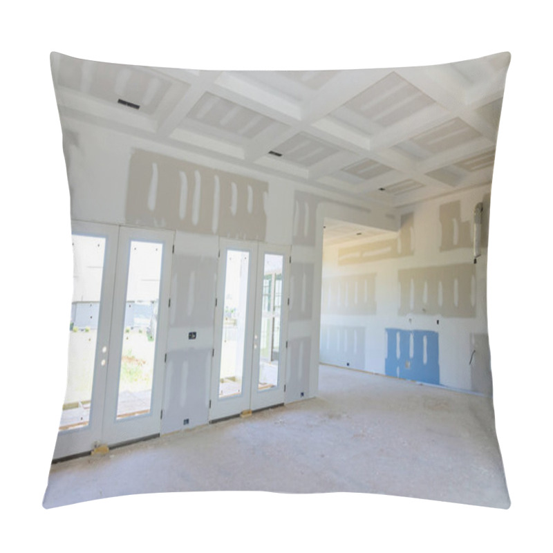 Personality  A Newly Constructed House Is Using The Finishing Putty Applied To Prepare Painted To Its Walls Pillow Covers