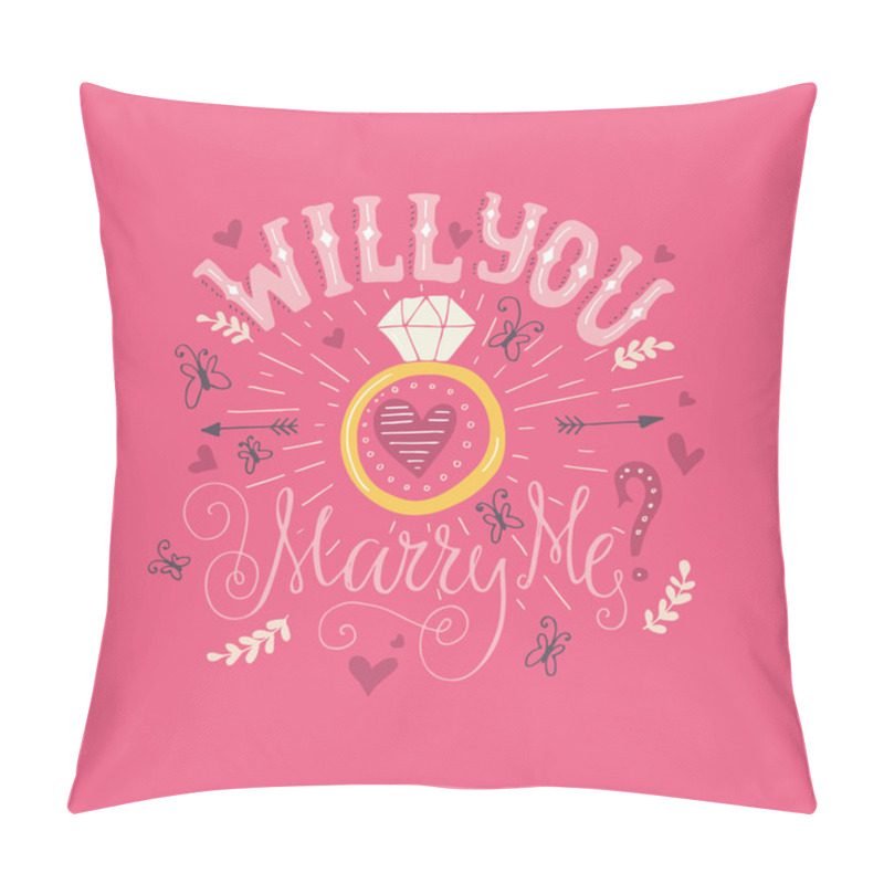 Personality  Will You Marry Me Pillow Covers