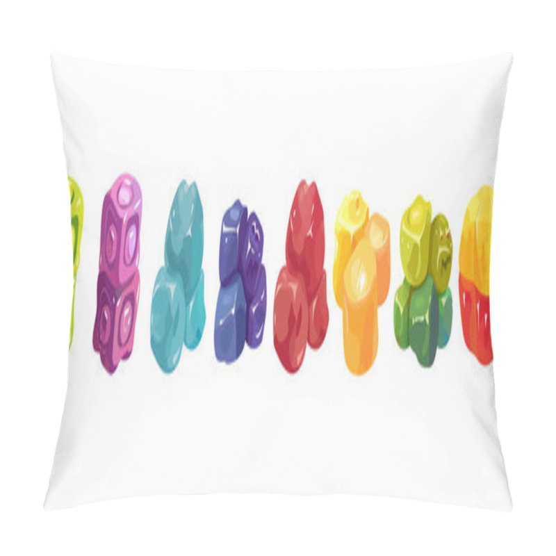 Personality  Gummy Candies Isolated Illustration Illustration Pillow Covers