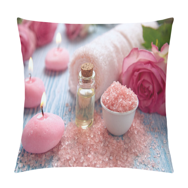 Personality  Close-up Of Candles And Flowers Pillow Covers