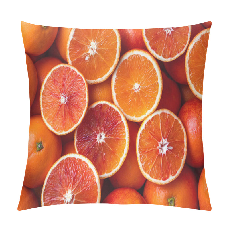 Personality  Many Blood Oranges, Whole And Halved (full Frame) Pillow Covers