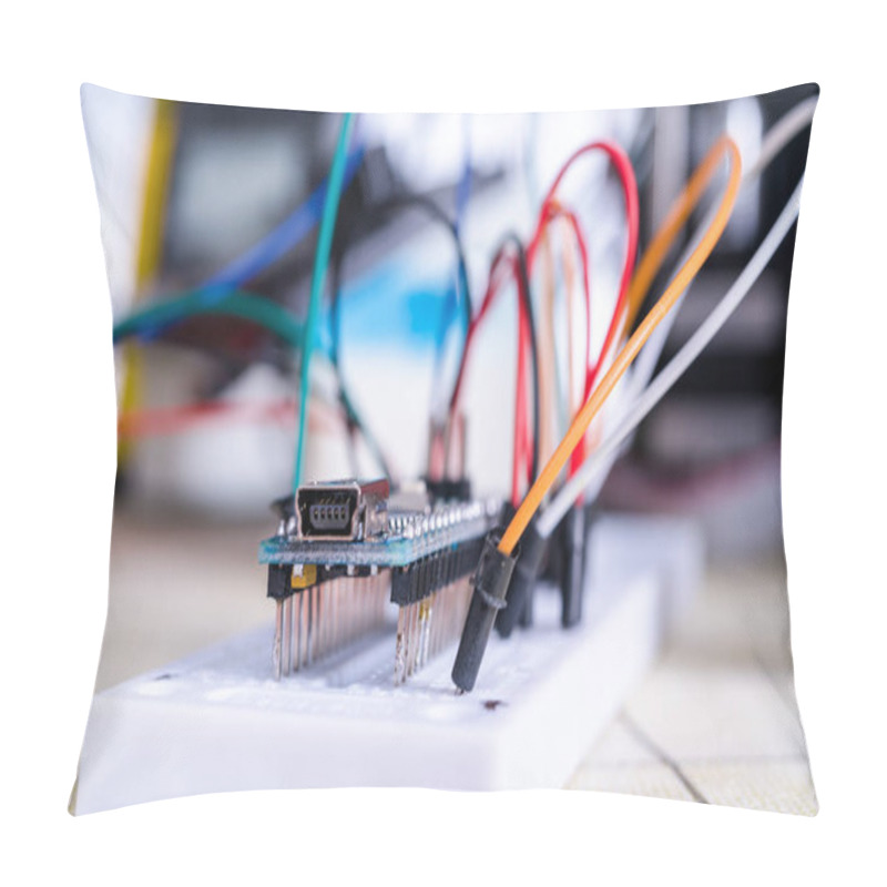 Personality  Electronic Board In Hardware Repair Shop Pillow Covers