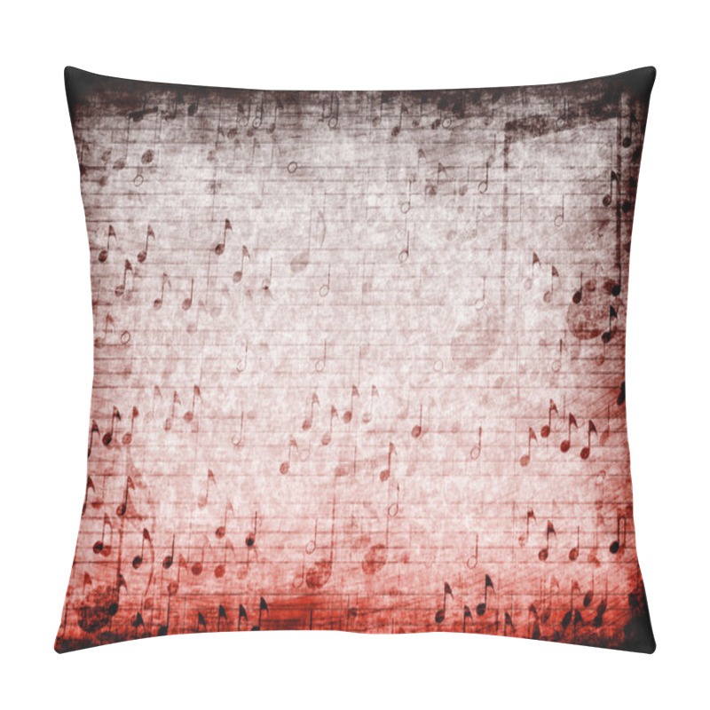 Personality  Music Themed Abstract Grunge Background Pillow Covers