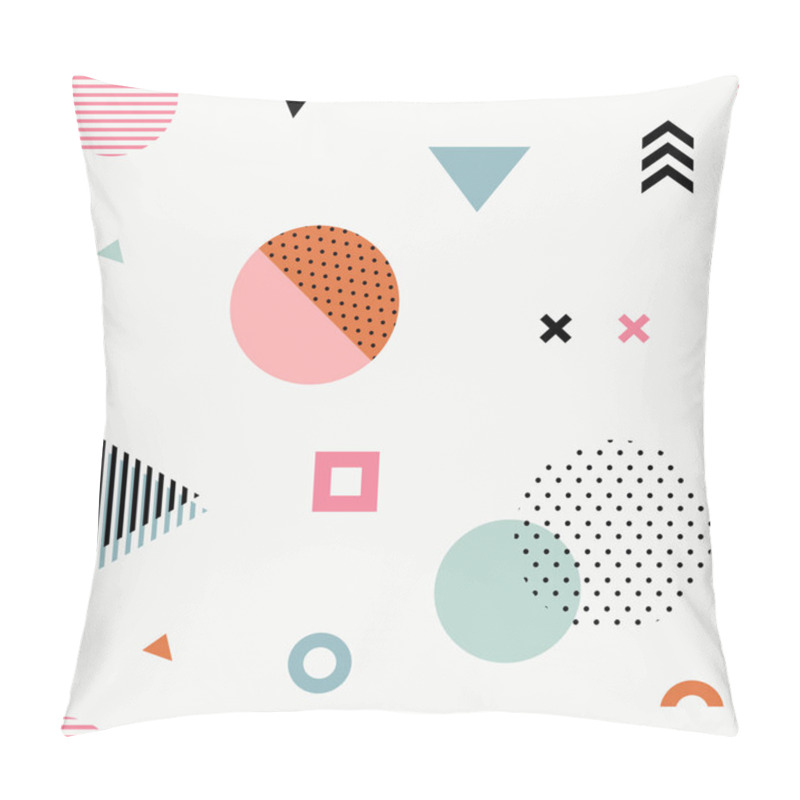 Personality  Trendy Geometric Memphis Seamless Pattern. Pillow Covers