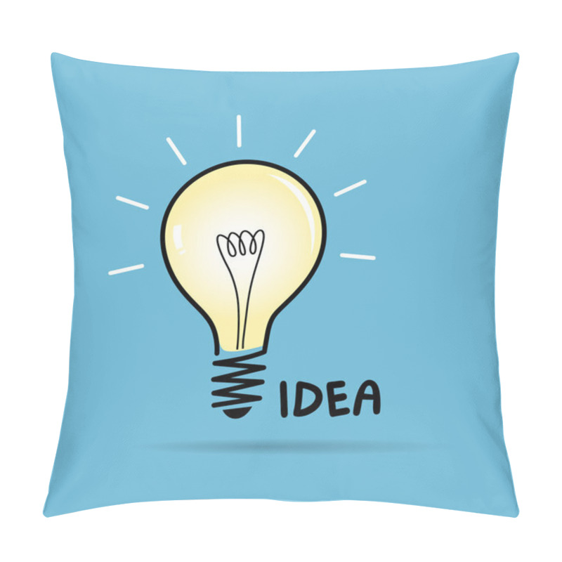 Personality  Bulb Light Idea Pillow Covers