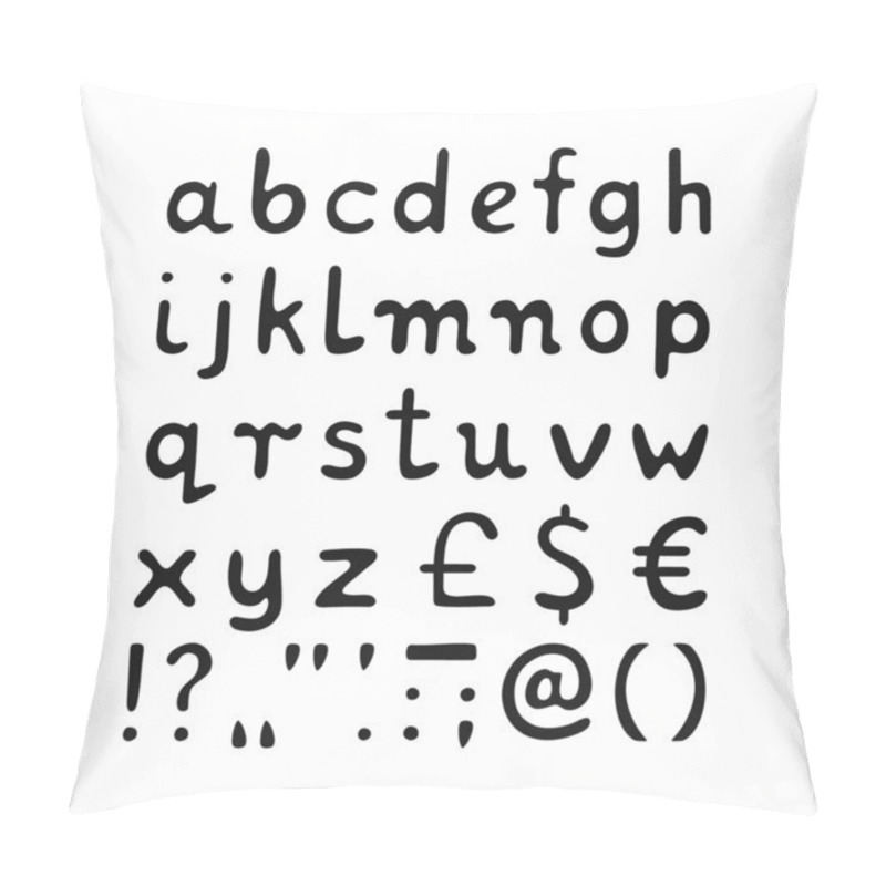 Personality  Small Letters Set Pillow Covers