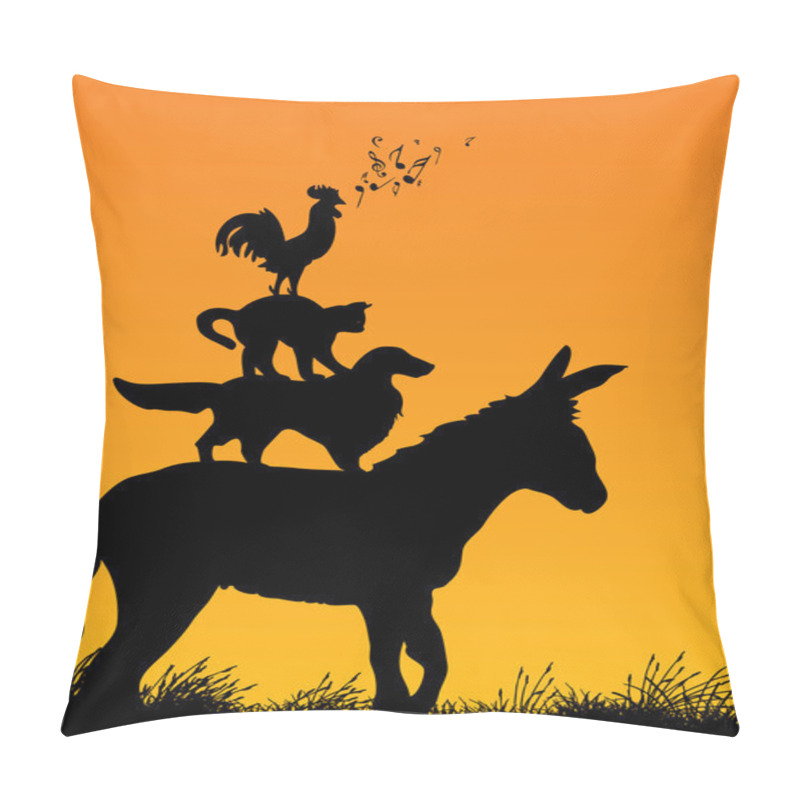 Personality  Bremen Town Musicians Pillow Covers