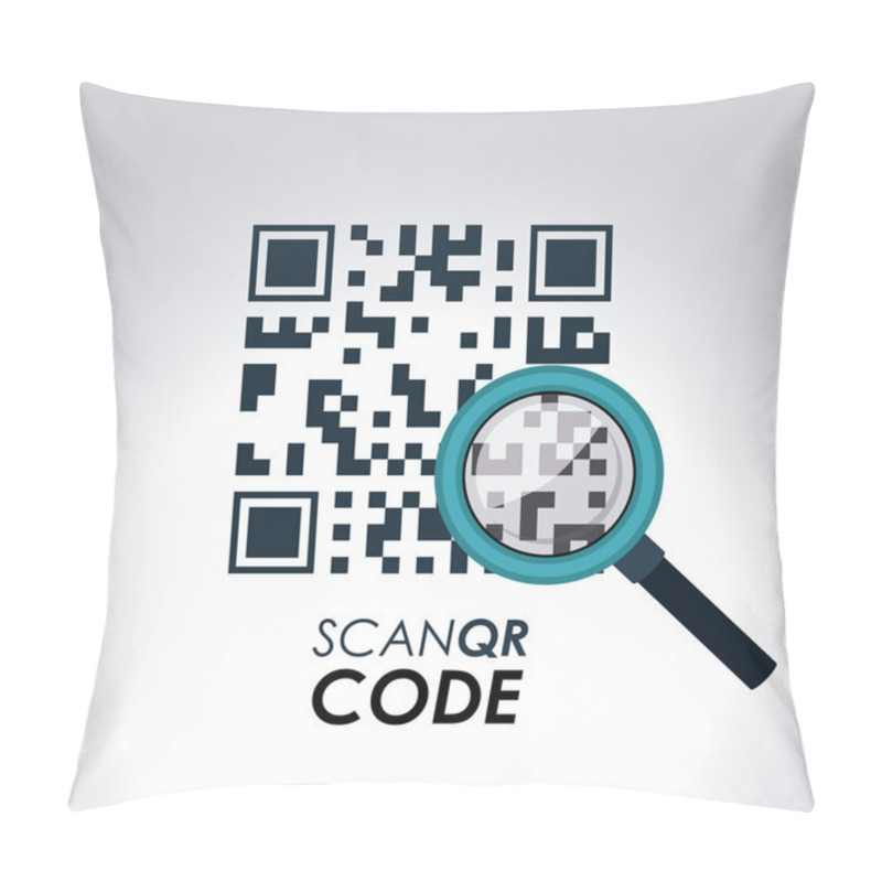 Personality  Scan QR Code Design Pillow Covers