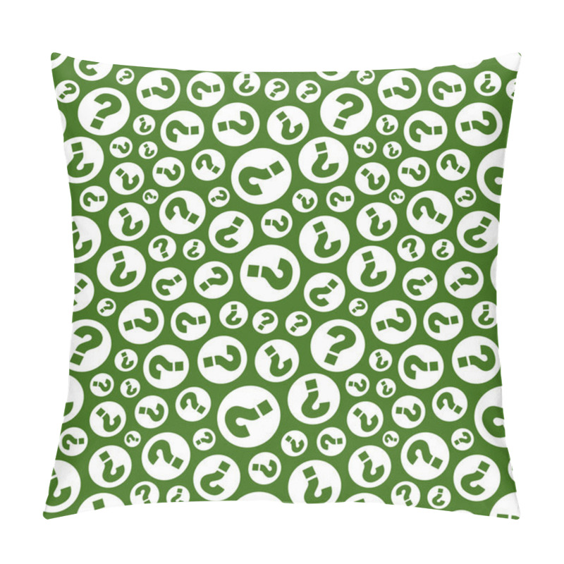 Personality  Seamless Background With Question Signs. Pillow Covers